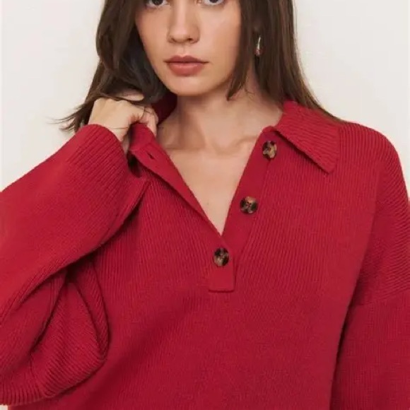 Reformation Brooklyn Polo Sweater - Picture 2 of 7